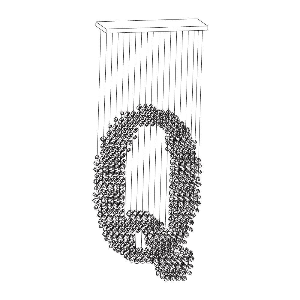 Arsilus Charcoal Stone Cascade Chandeliers Q - Image 5