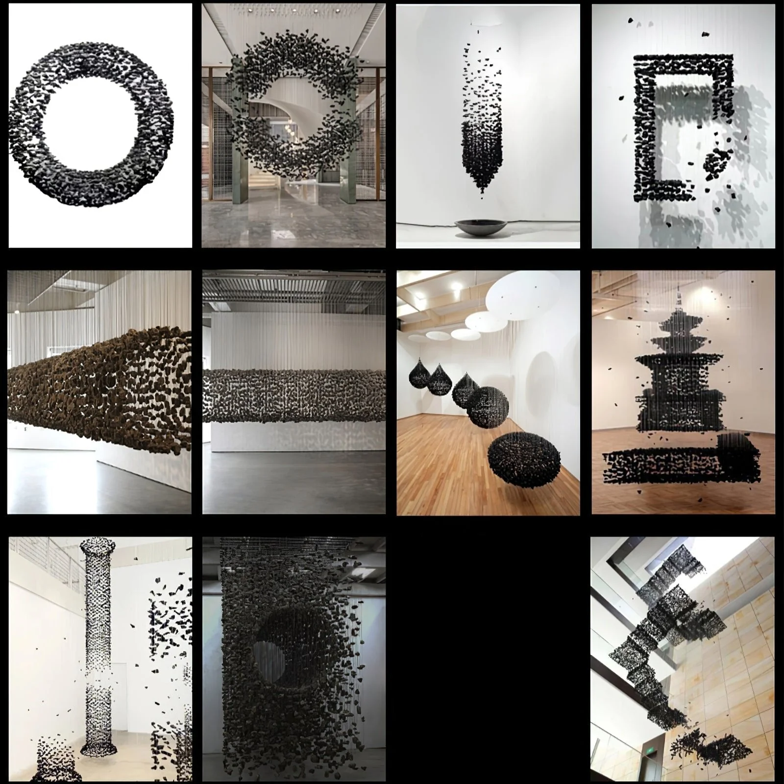 Arsilus Charcoal Stone Cascade Chandeliers for Artistic Space - Image 11