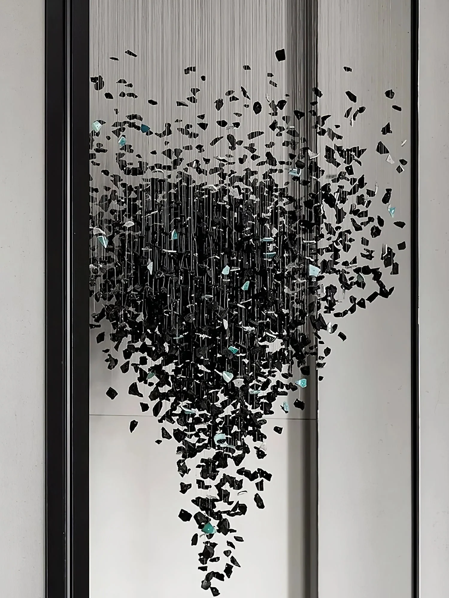 Arsilus Charcoal Stone Cascade Chandeliers for Artistic Space - Image 3