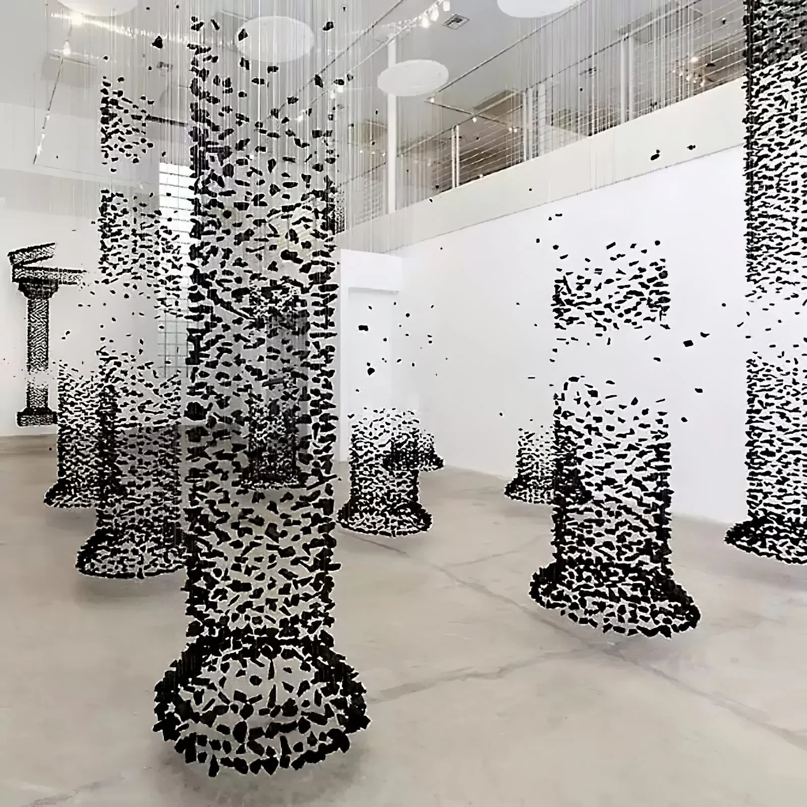 Arsilus Charcoal Stone Cascade Chandeliers for Artistic Space - Image 8
