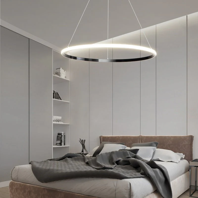 Arthaila Modern Minimalist Rings Brass Plastic Chandelier - Image 10