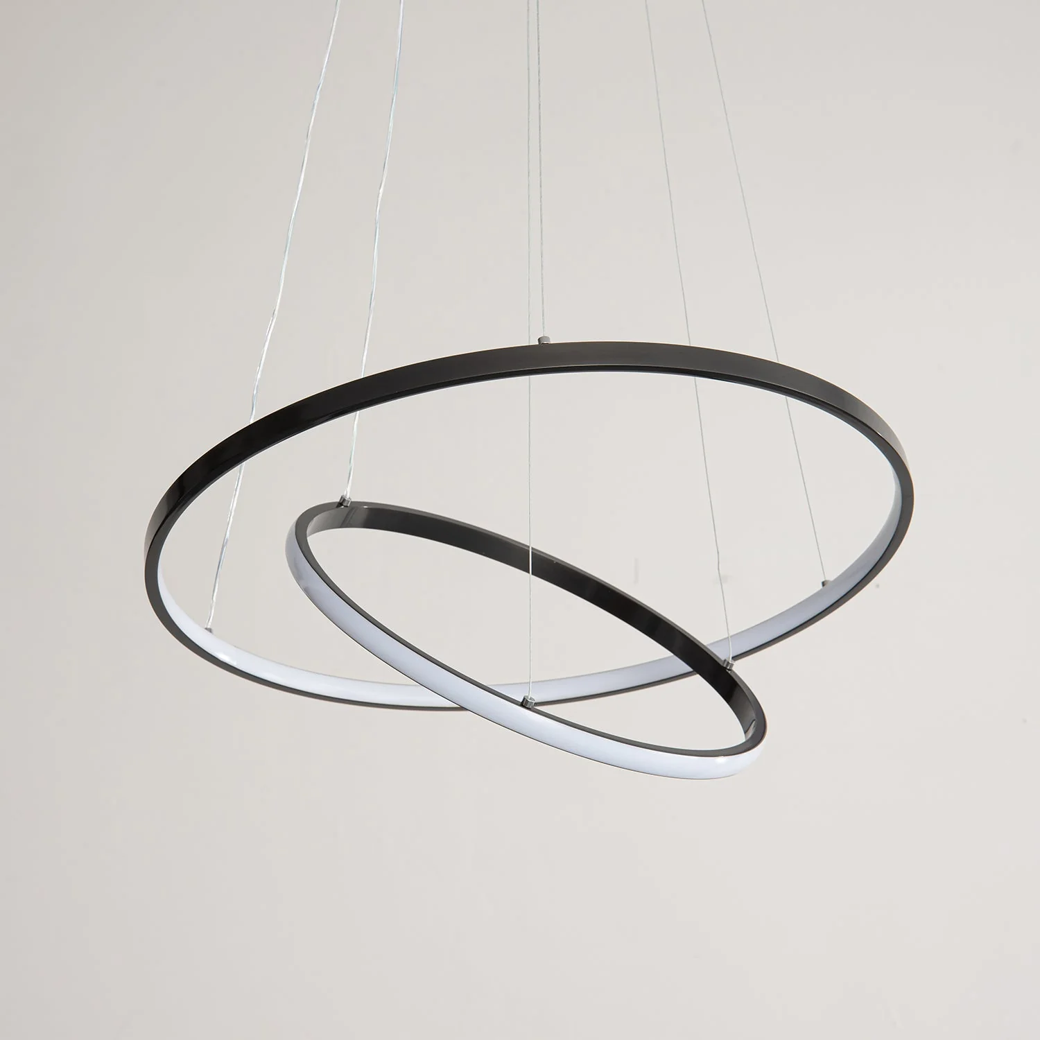Arthaila Modern Minimalist Rings Brass Plastic Chandelier - Image 17