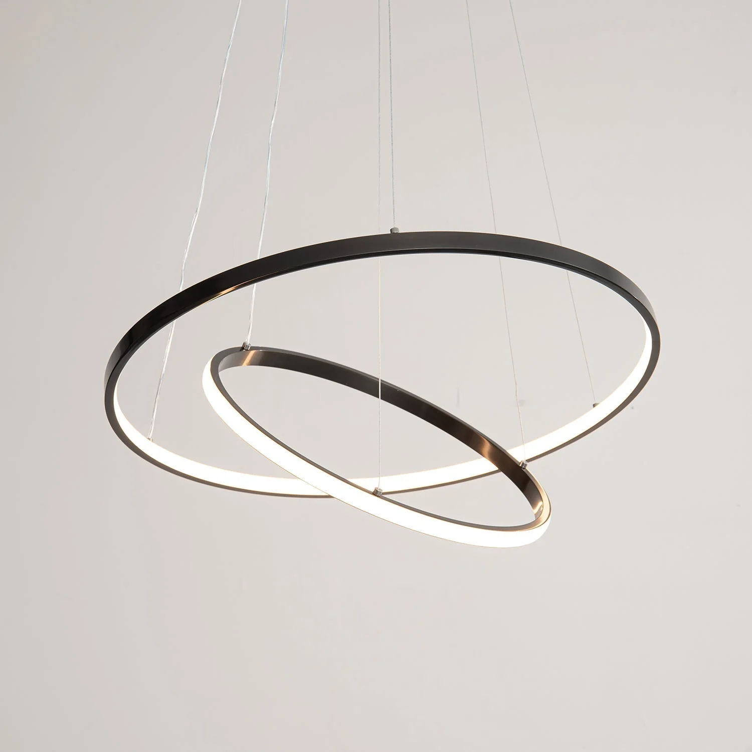 Arthaila Modern Minimalist Rings Brass Plastic Chandelier - Image 18