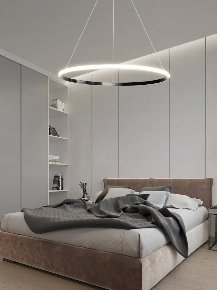 Arthaila Modern Minimalist Rings Brass Plastic Chandelier - Image 39