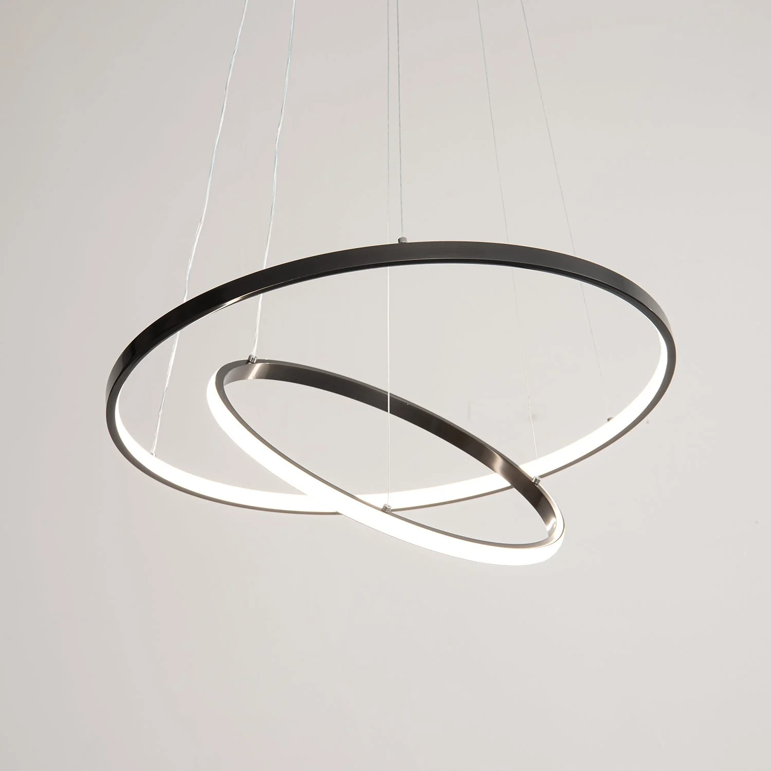 Arthaila Modern Minimalist Rings Brass Plastic Chandelier - Image 43