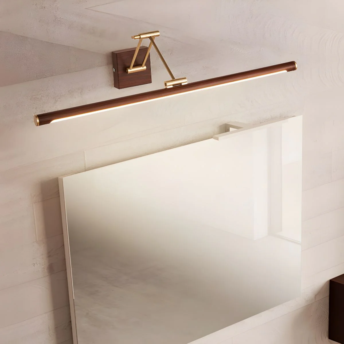 Arvararae Walnut Color Linear Adjustable Wall Light - Image 17