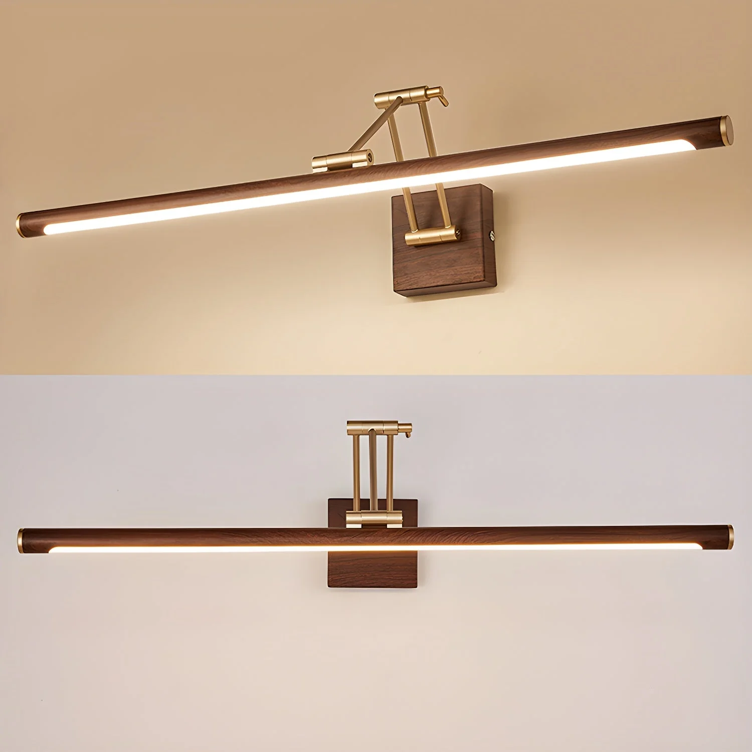 Arvararae Walnut Color Linear Adjustable Wall Light - Image 20