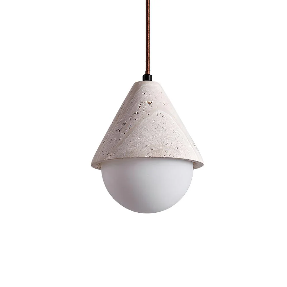 Aslo Minimalist Travertine Pendant Light