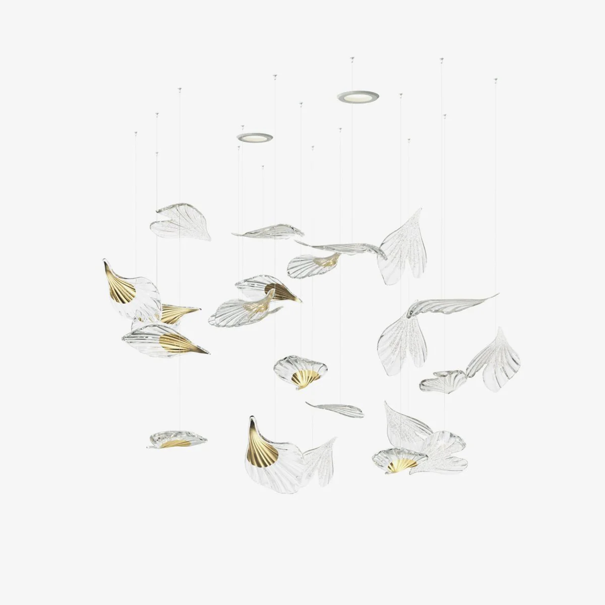 Asorus Artistic Leaf-Shape Chandelier - Image 10
