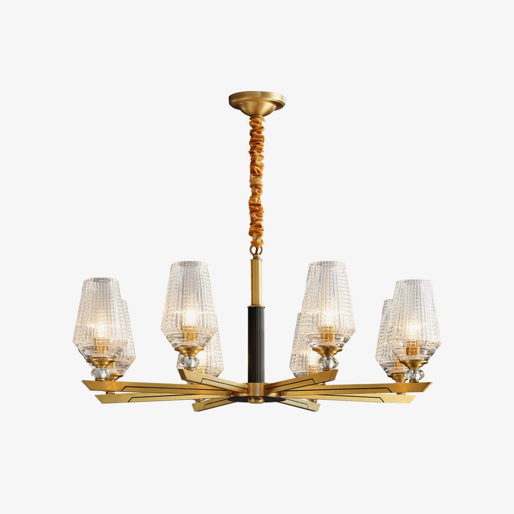 Astra Luxury Hexa Brass Chandelier - Image 15