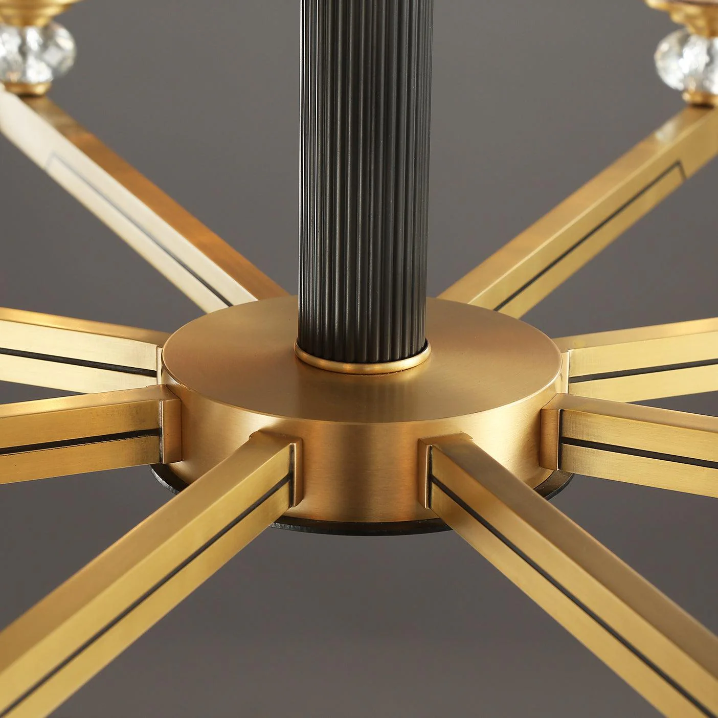 Astra Luxury Hexa Brass Chandelier - Image 2