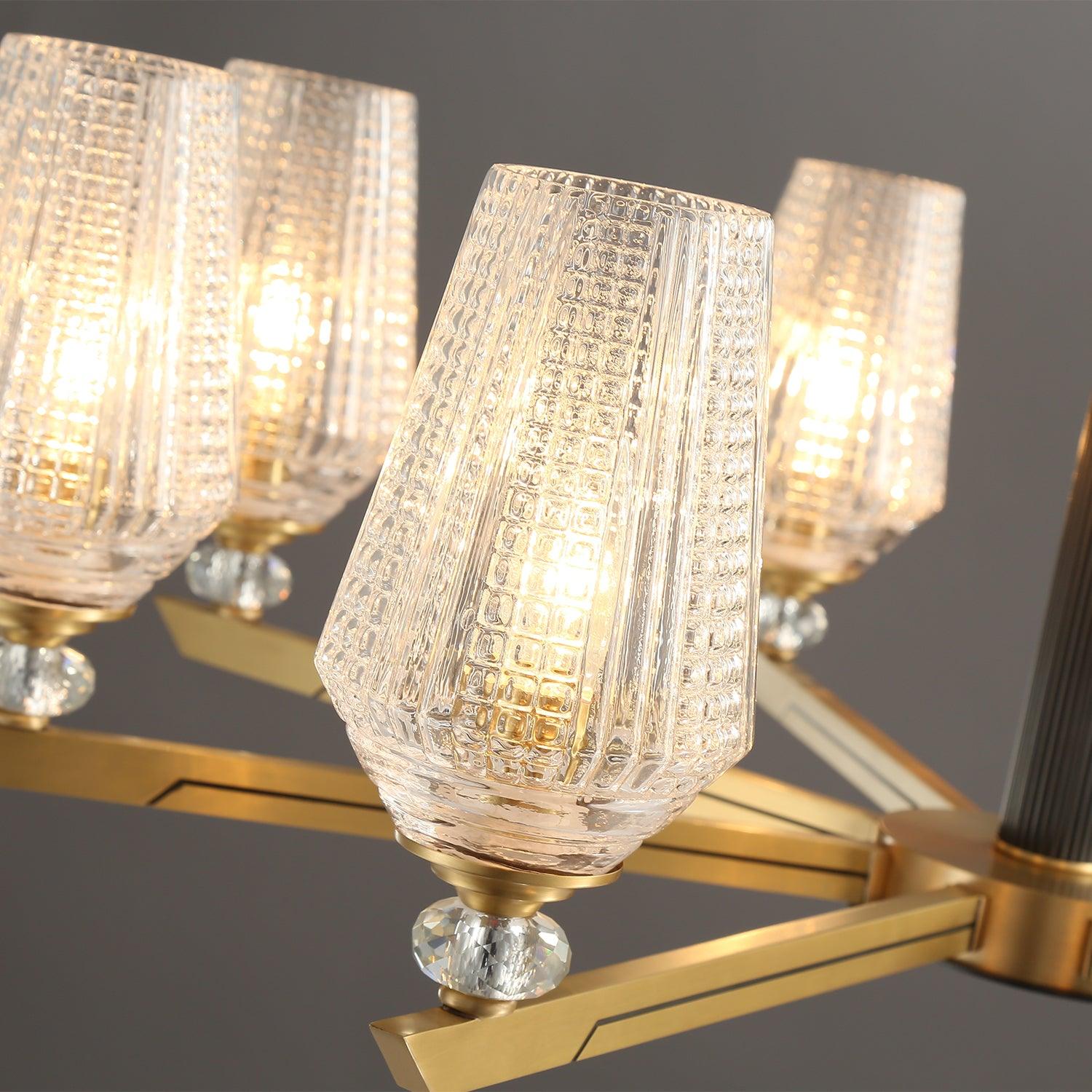Astra Luxury Hexa Brass Chandelier - Image 21