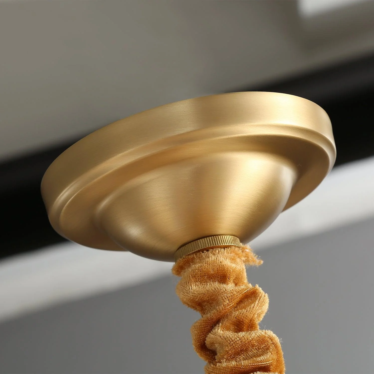 Astra Luxury Hexa Brass Chandelier - Image 3