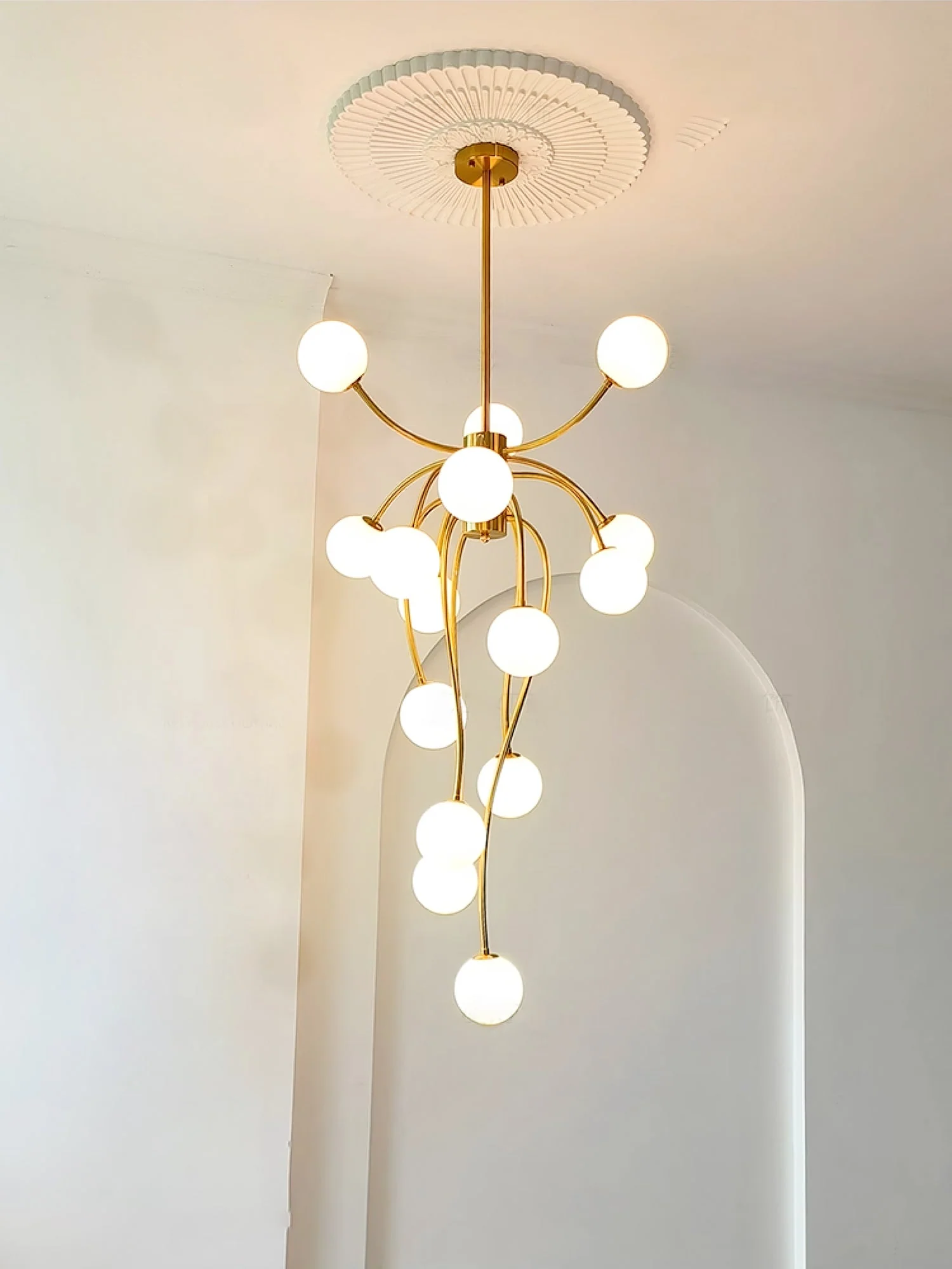 Astralyn Brass Globe Chandelier - Image 20