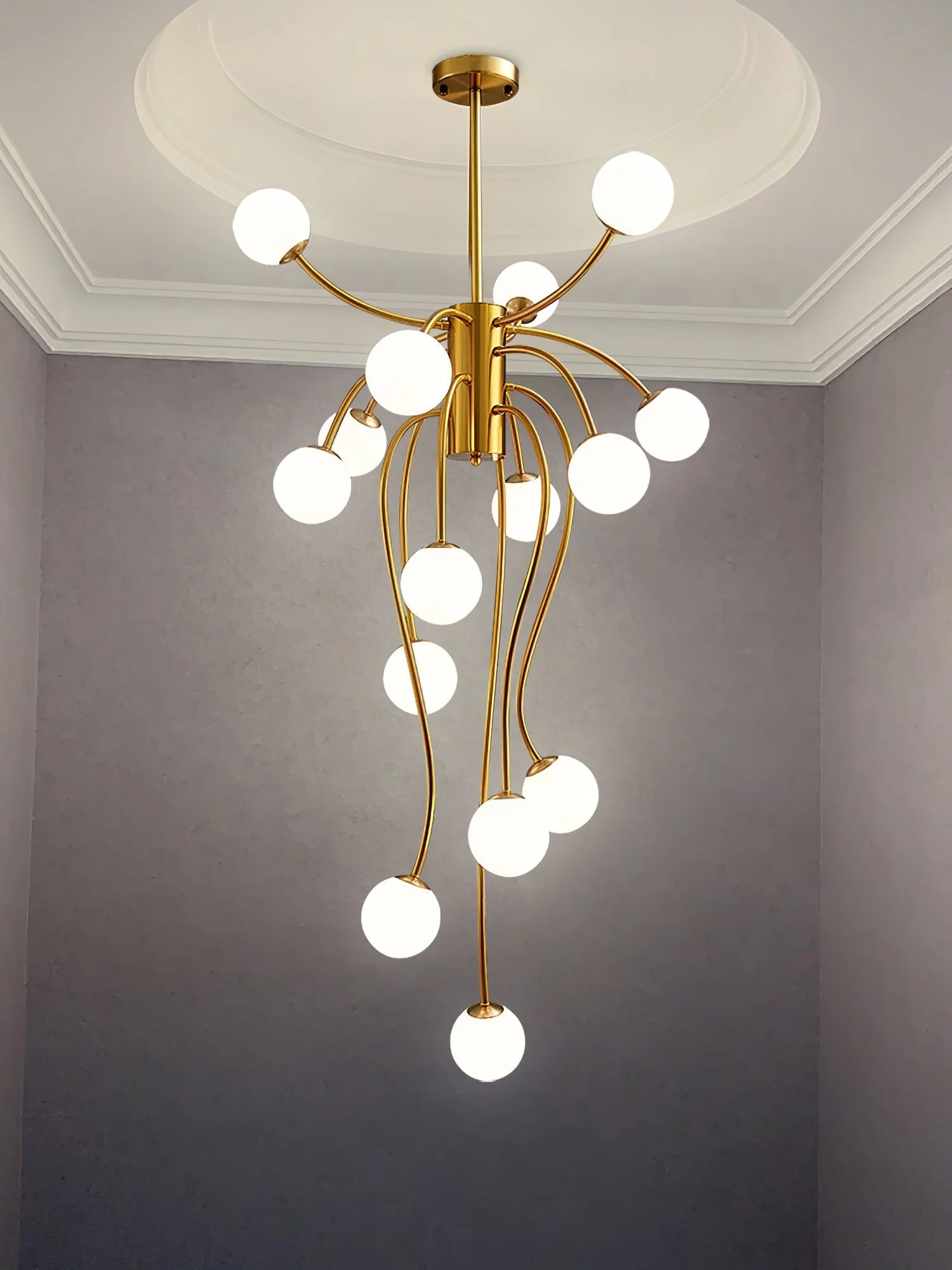 Astralyn Brass Globe Chandelier - Image 21