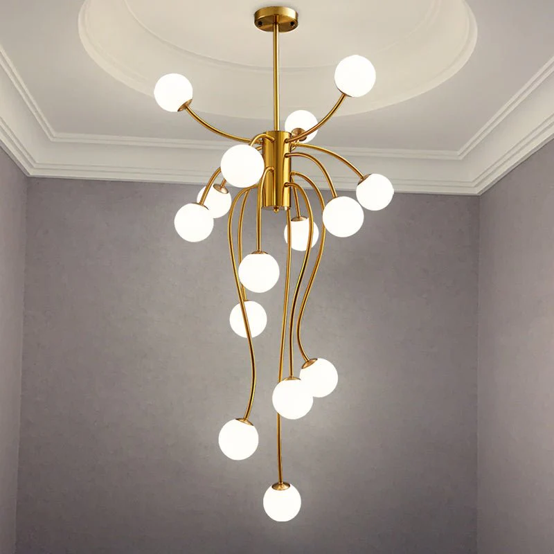 Astralyn Brass Globe Chandelier - Image 4