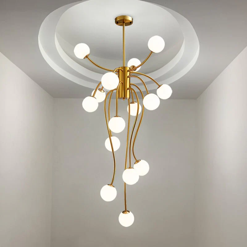 Astralyn Brass Globe Chandelier - Image 9