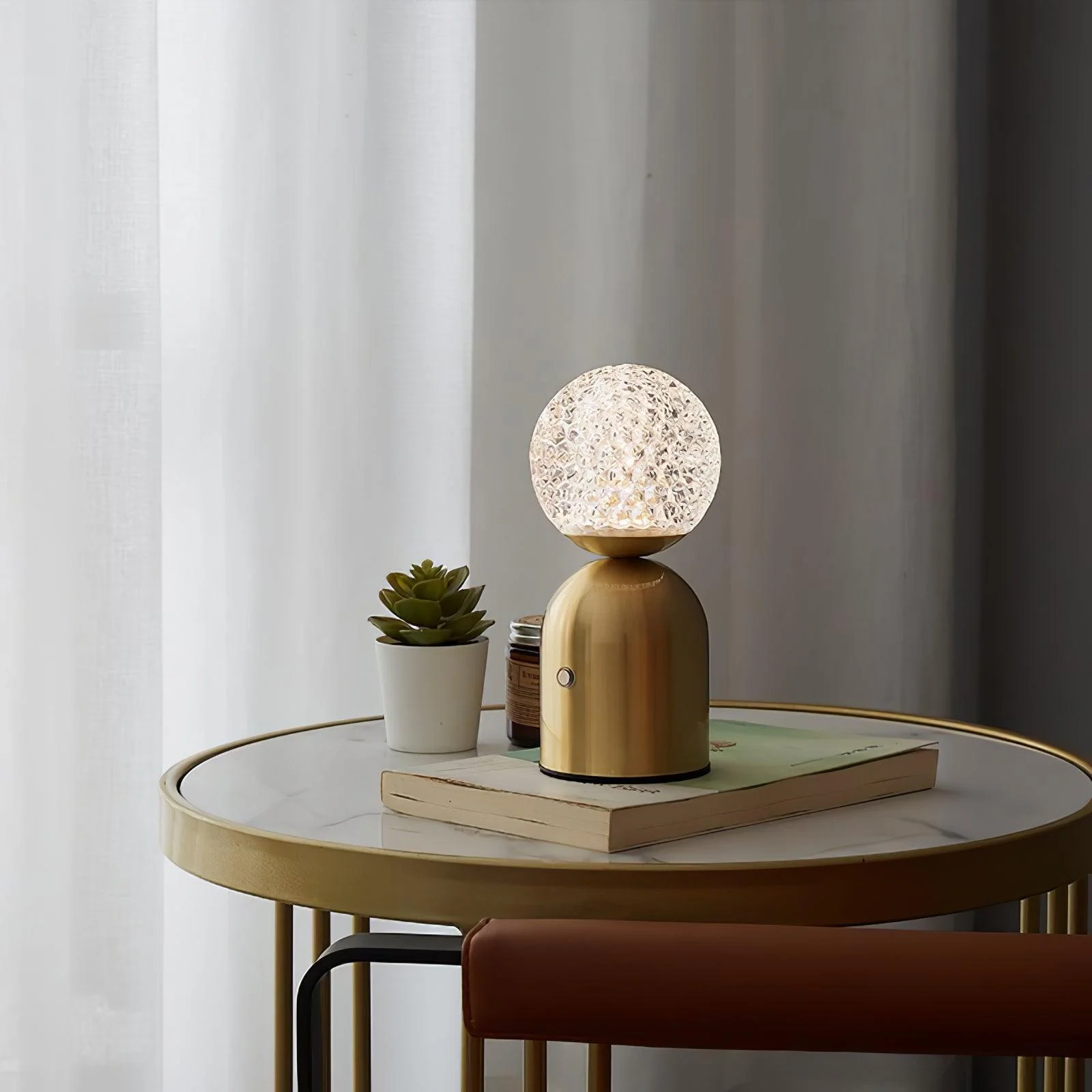 Atlas Modern Brass Table Lamp - Image 2