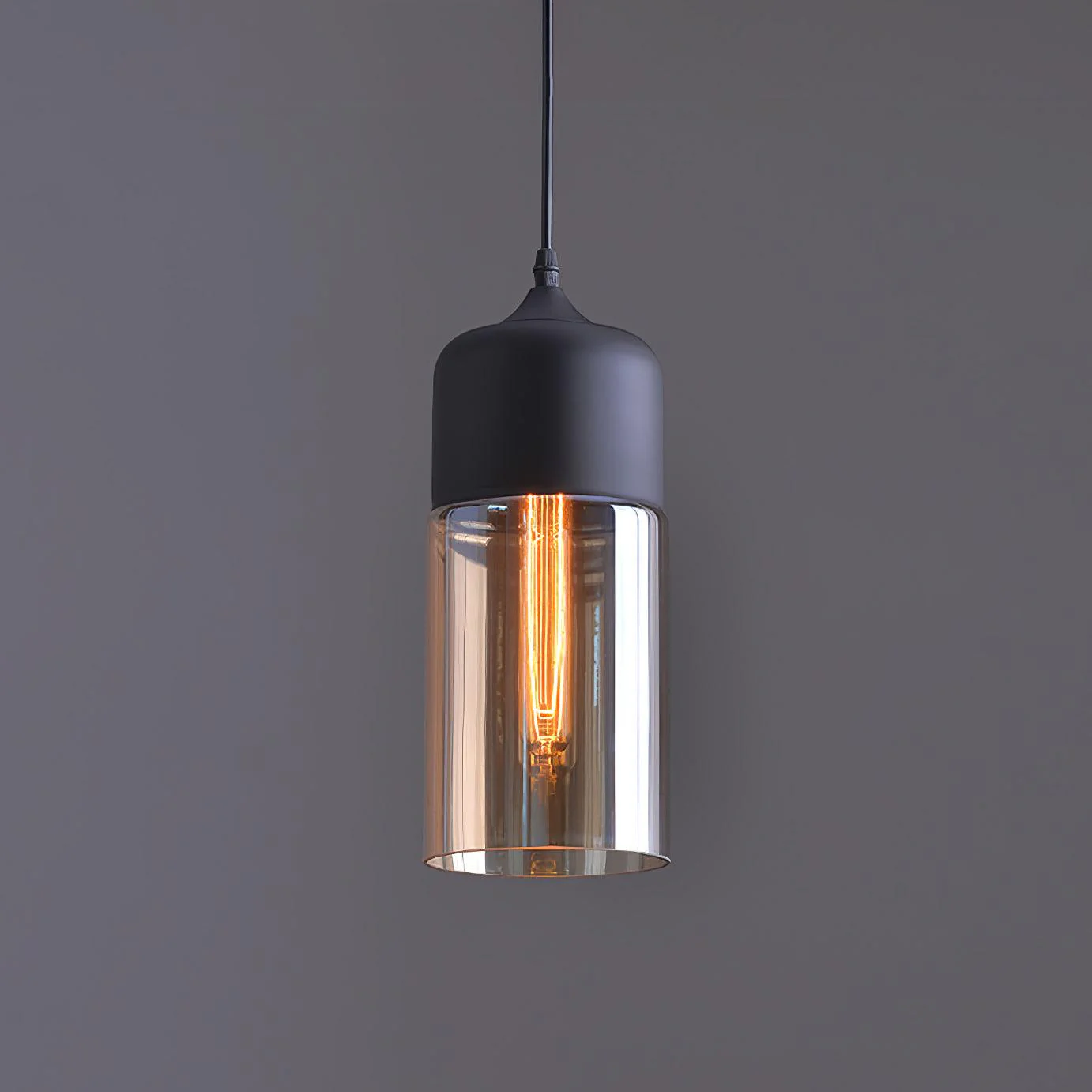 Aura Industrial Glass Pendant Lamp - Image 7