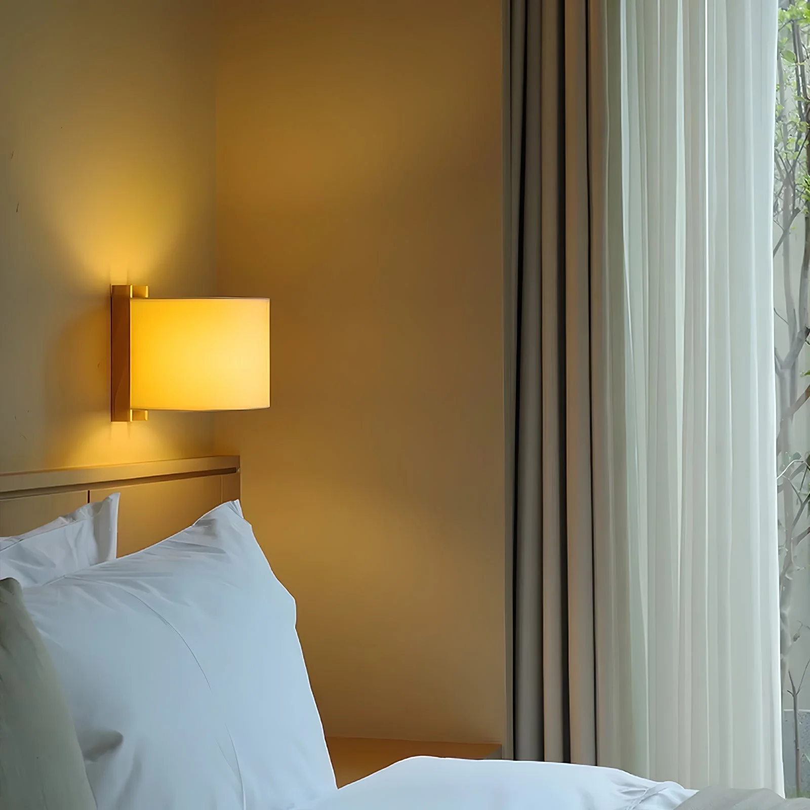 Aura Minimalist Fabric Wall Light - Image 7