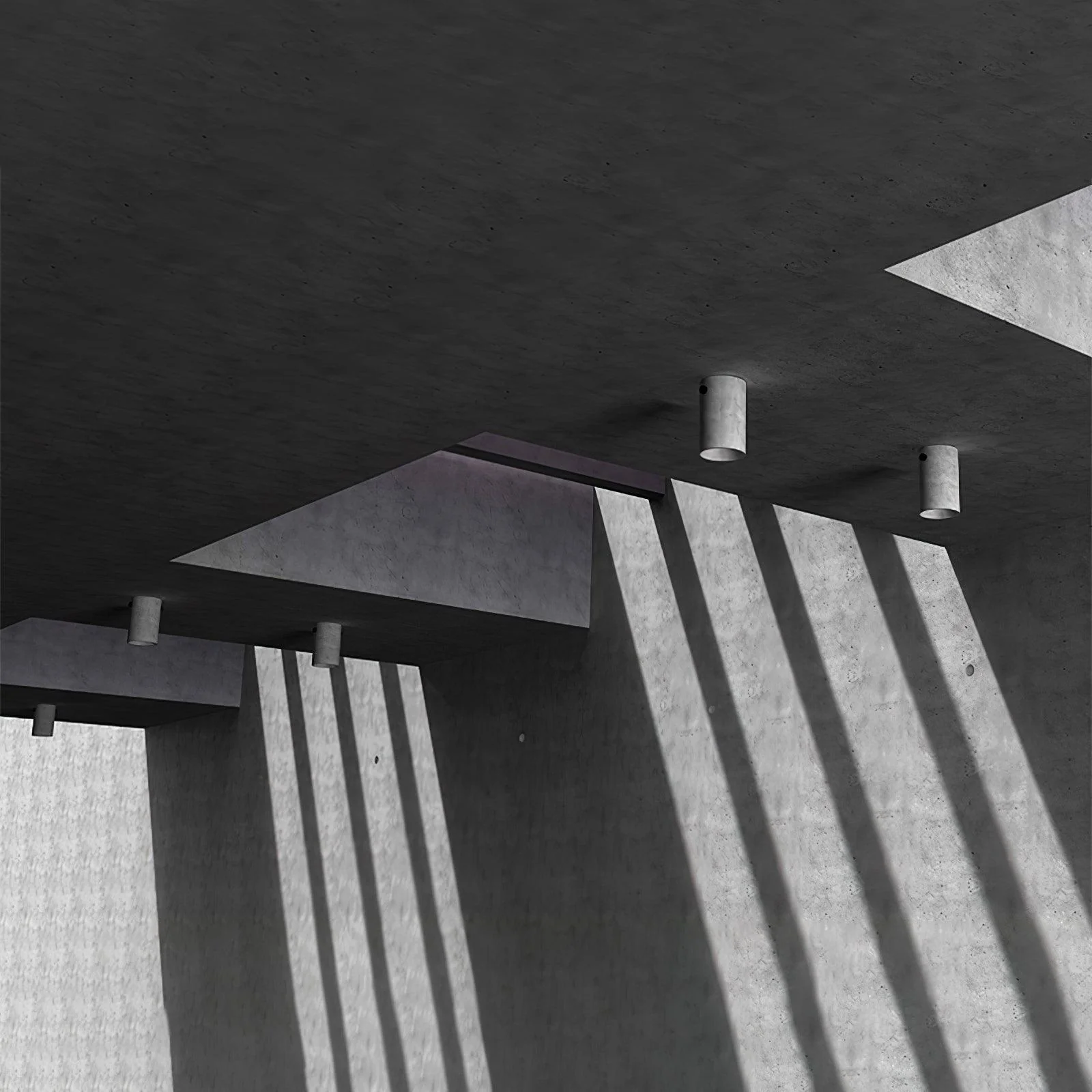 Aura Modern Minimalist Concrete Ceiling Lamp - Image 6