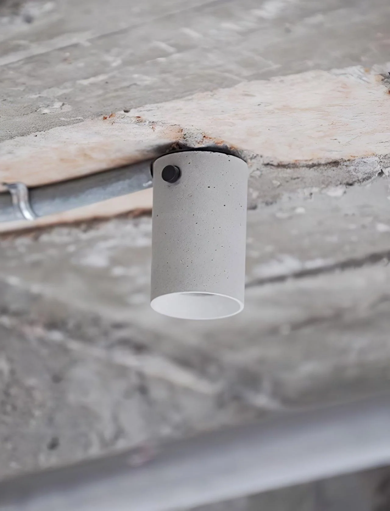 Aura Modern Minimalist Concrete Ceiling Lamp - Image 7