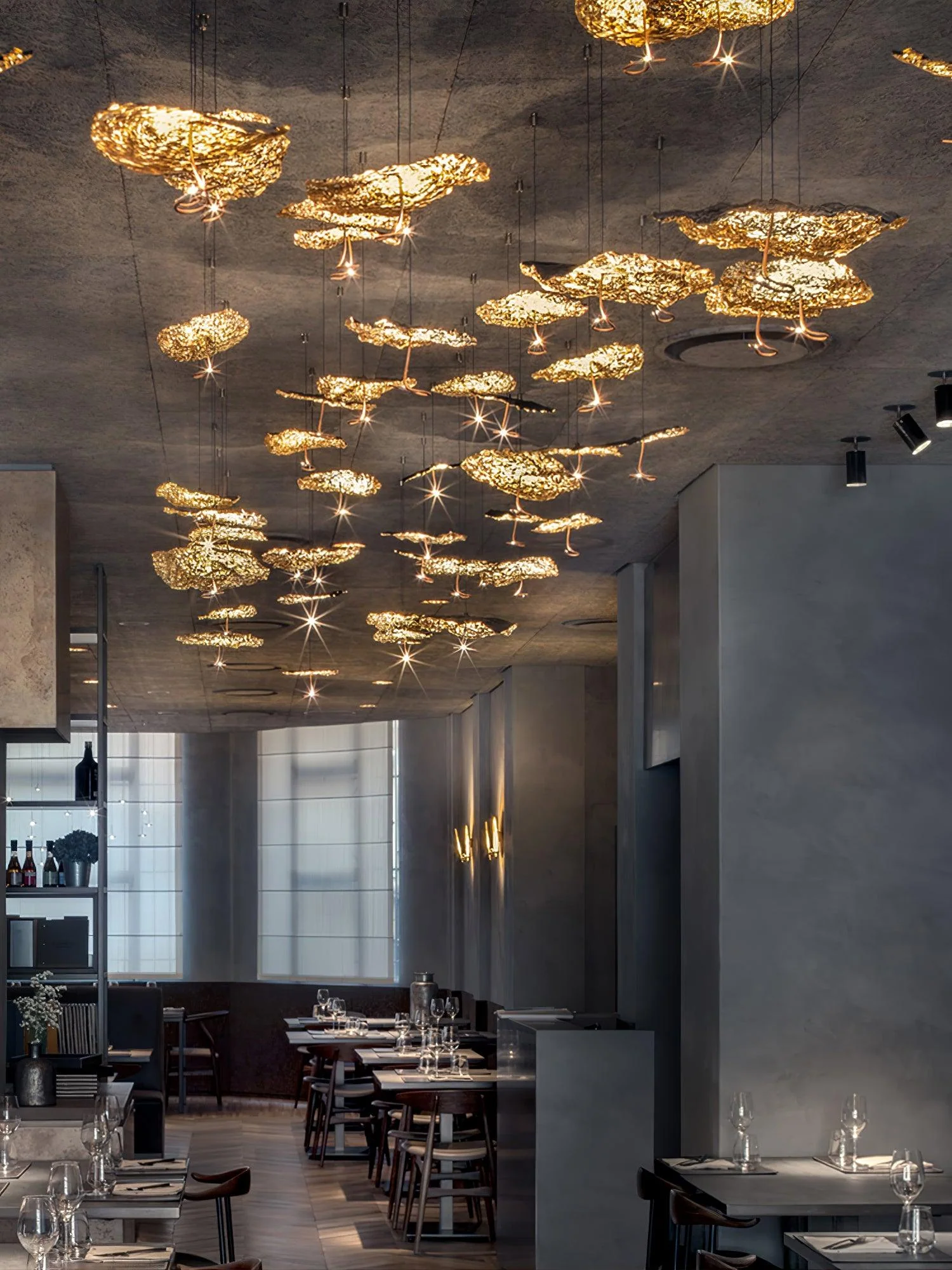Aureate Cloud Brass Cluster Chandelier - Image 12