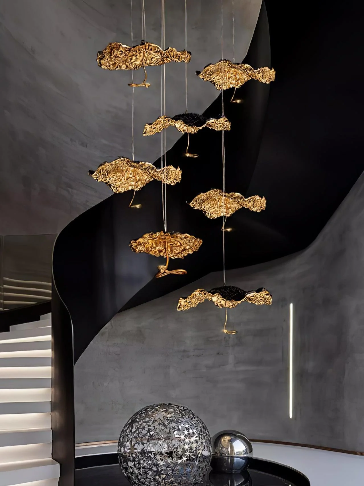 Aureate Cloud Brass Cluster Chandelier - Image 19