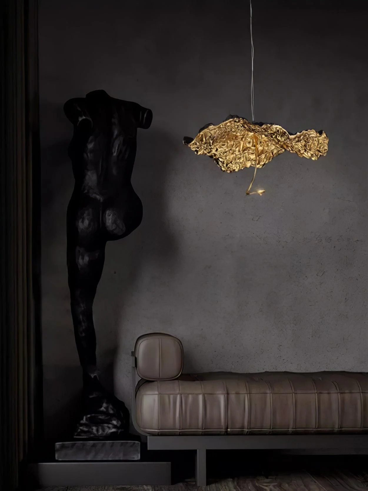 Aureate Cloud Brass Cluster Chandelier - Image 21