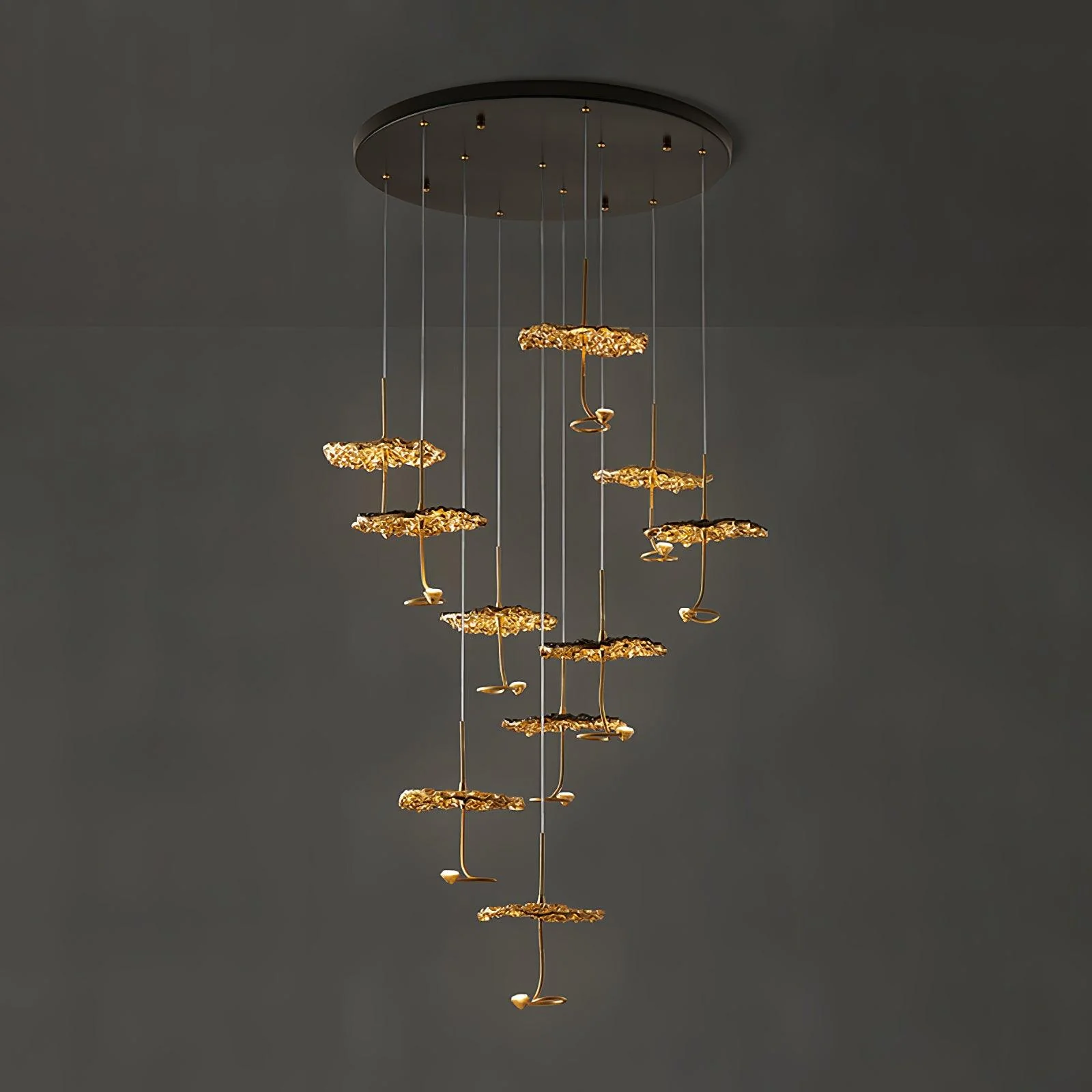 Aureate Cloud Brass Cluster Chandelier - Image 23