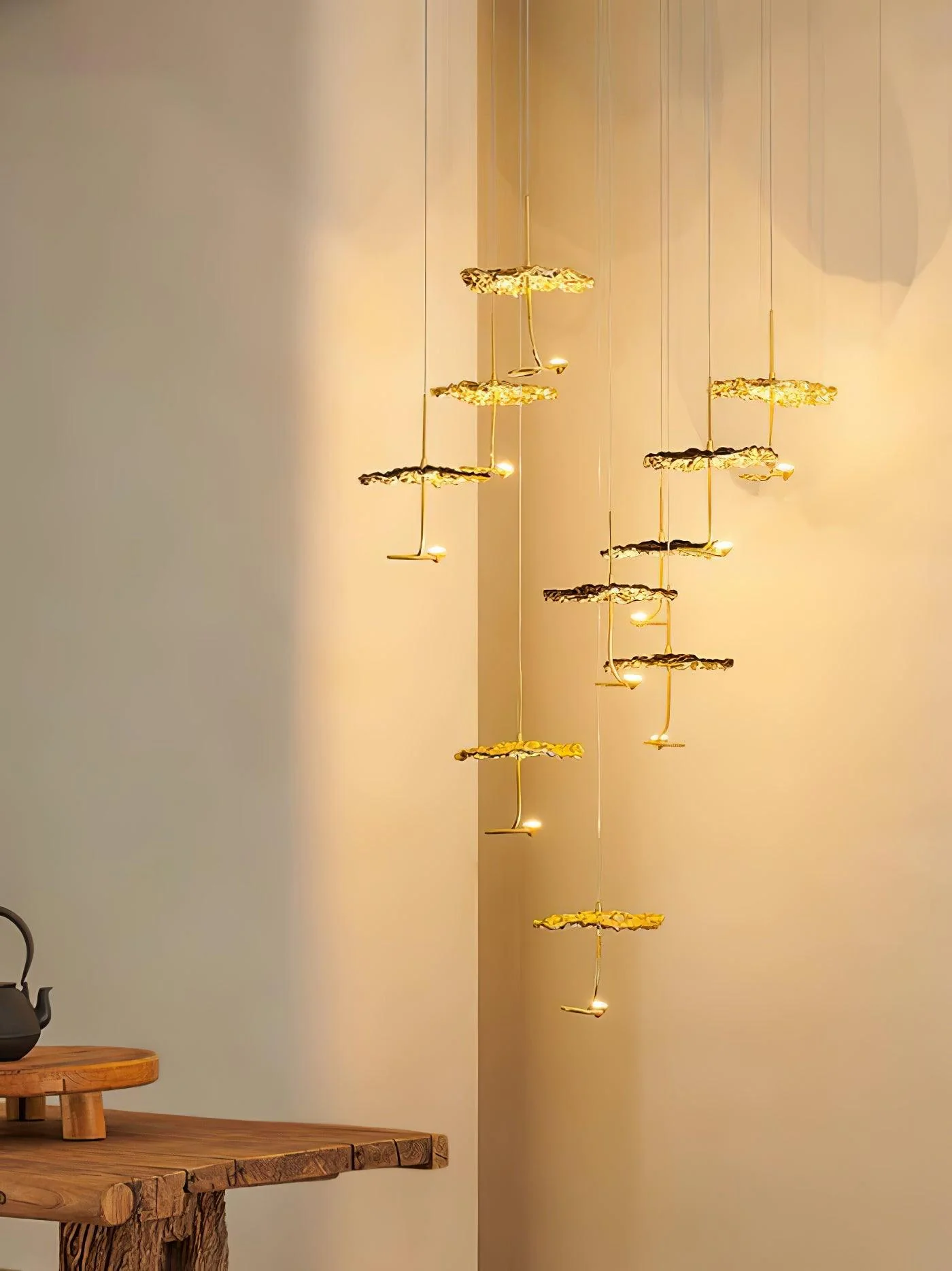 Aureate Cloud Brass Cluster Chandelier - Image 27