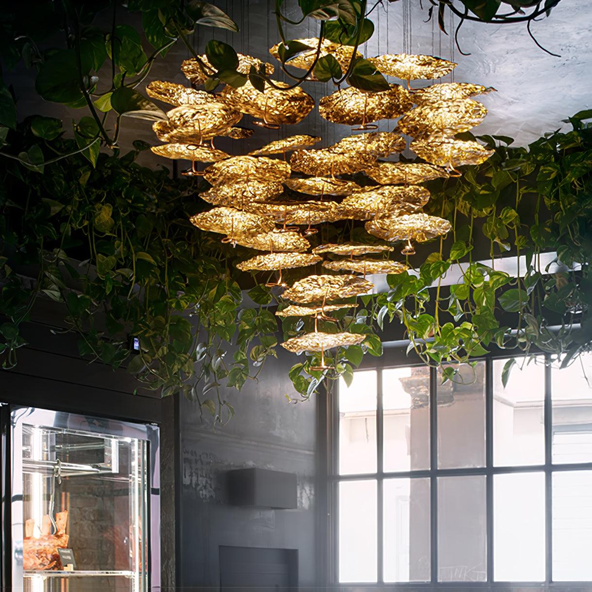 Aureate Cloud Brass Cluster Chandelier - Image 28