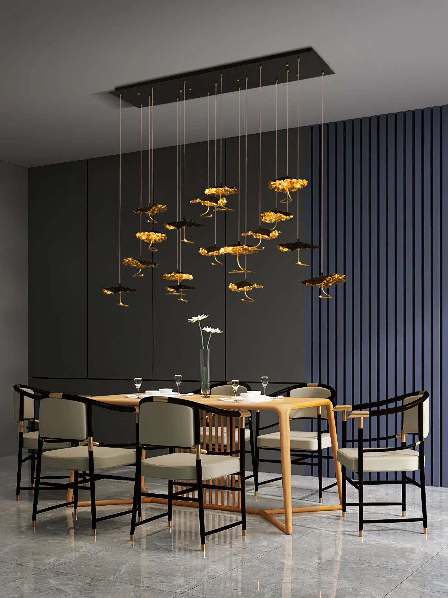 Aureate Cloud Brass Cluster Chandelier - Image 33