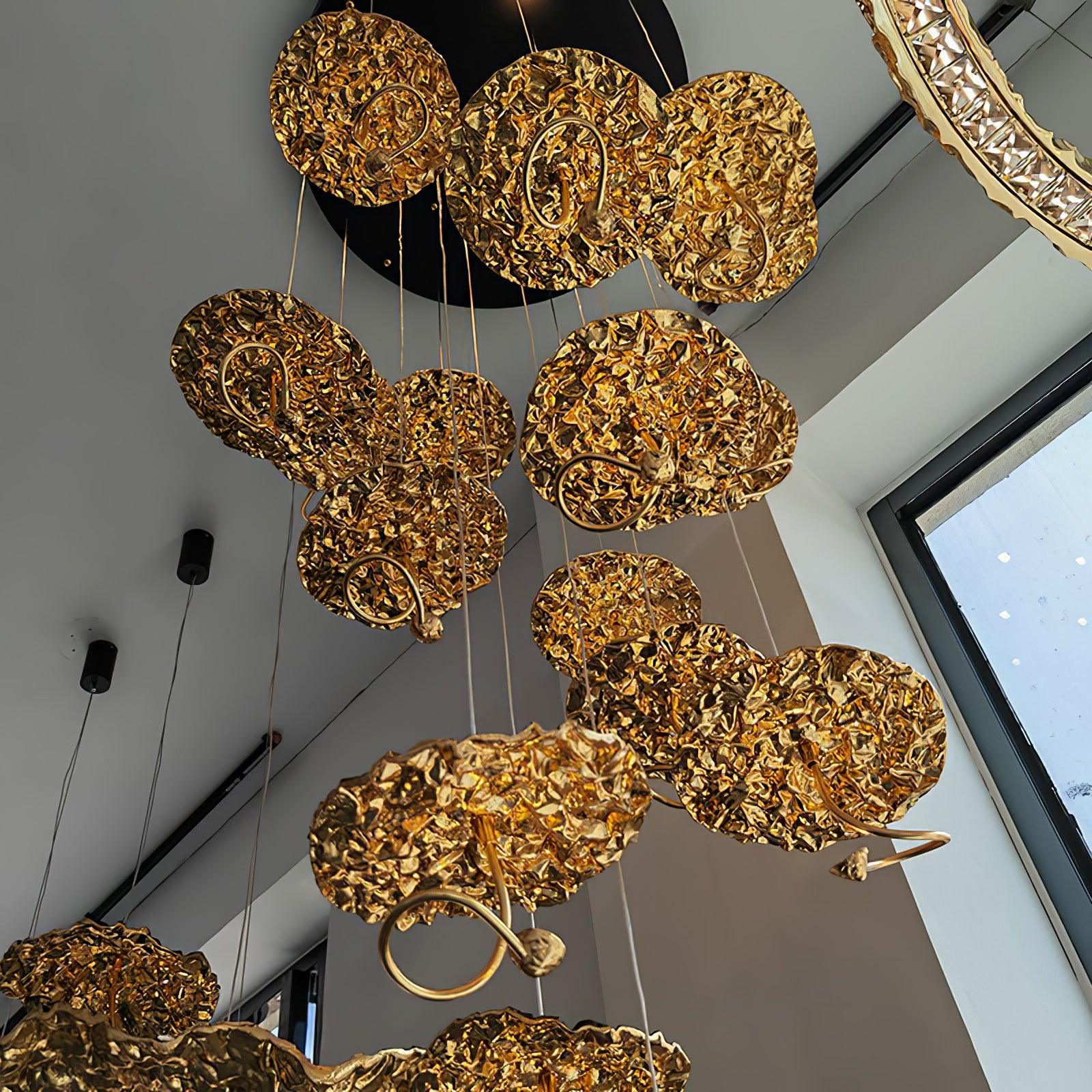 Aureate Cloud Brass Cluster Chandelier - Image 35