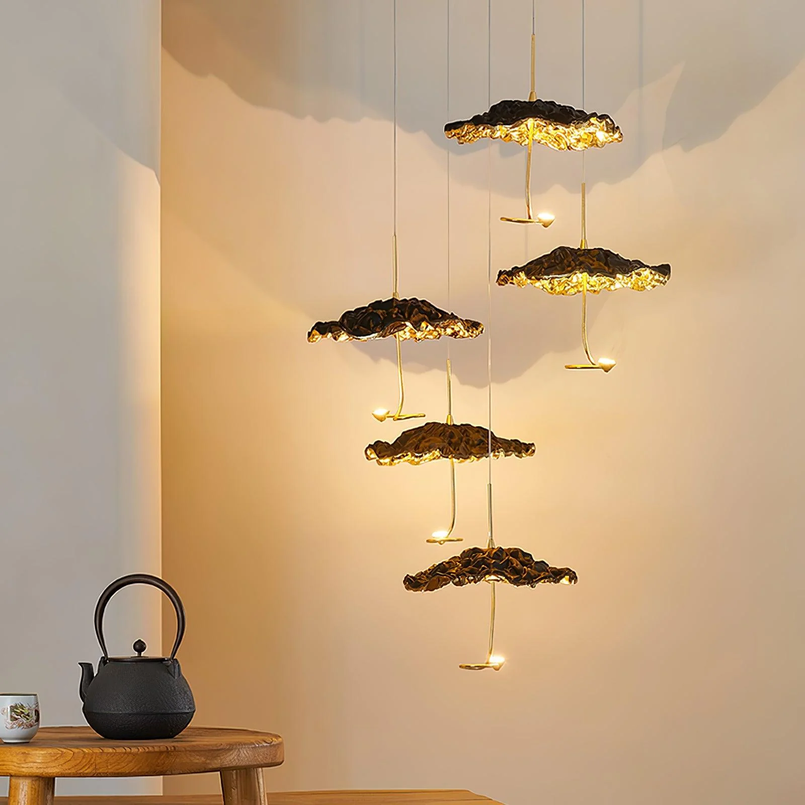 Aureate Cloud Brass Cluster Chandelier - Image 39