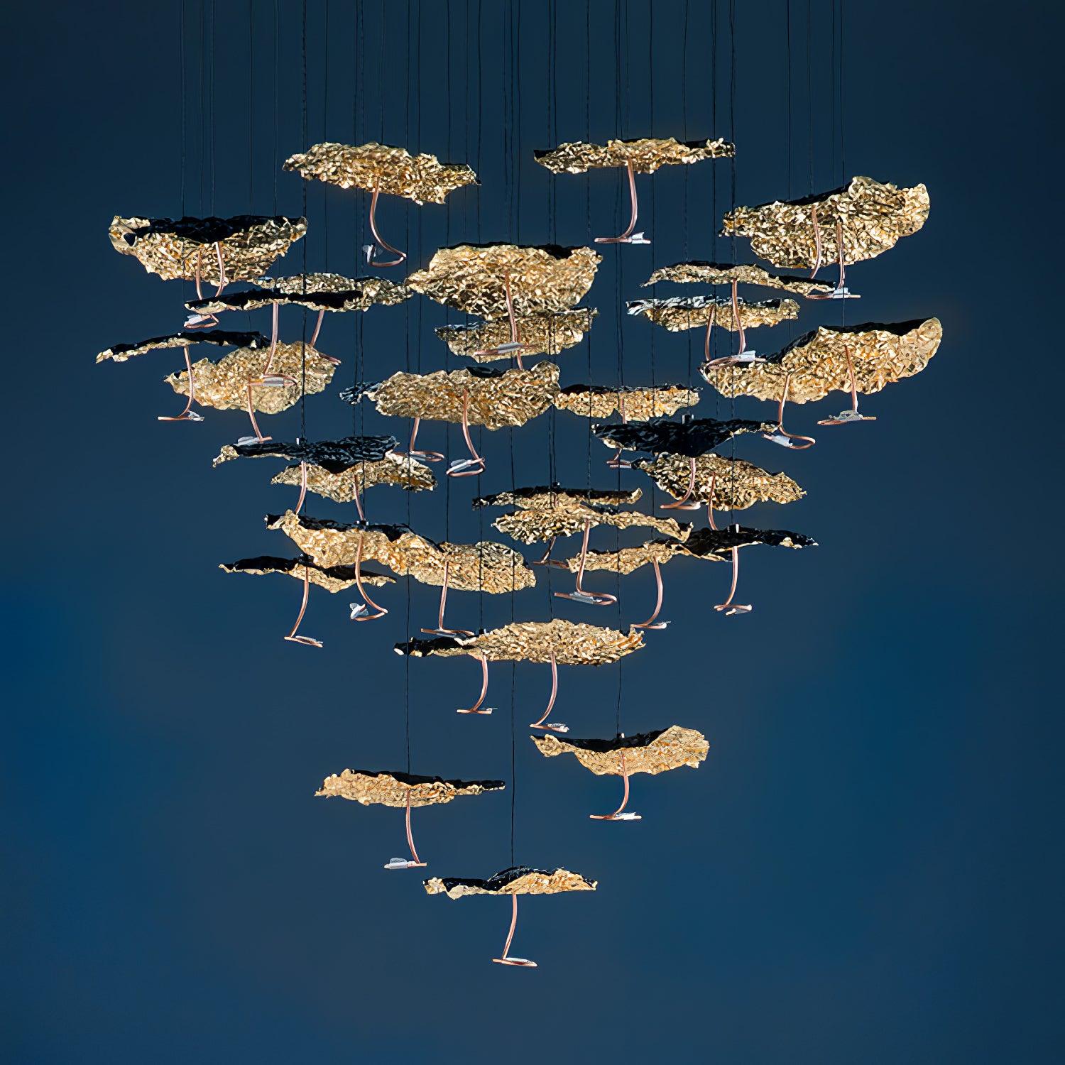 Aureate Cloud Brass Cluster Chandelier - Image 43