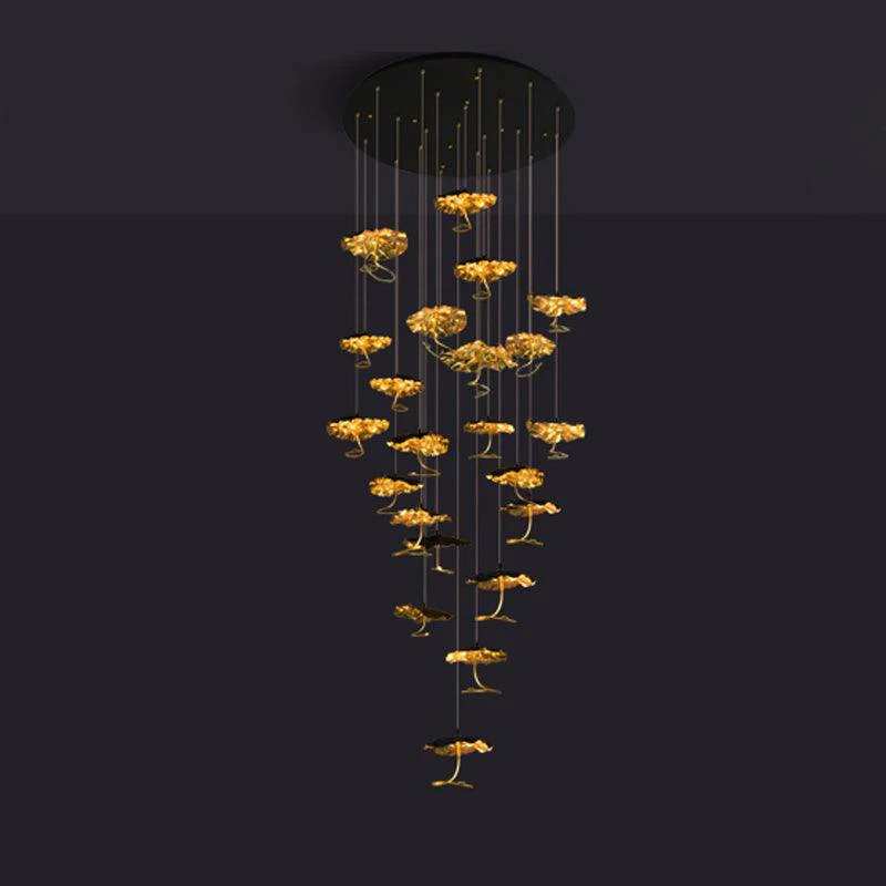 Aureate Cloud Brass Cluster Chandelier - Image 51