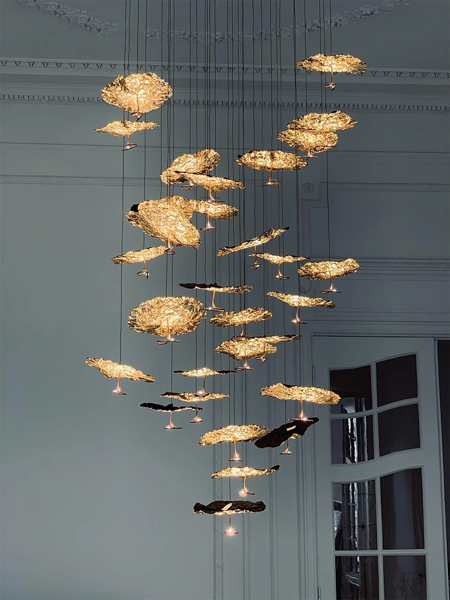 Aureate Cloud Brass Cluster Chandelier - Image 56