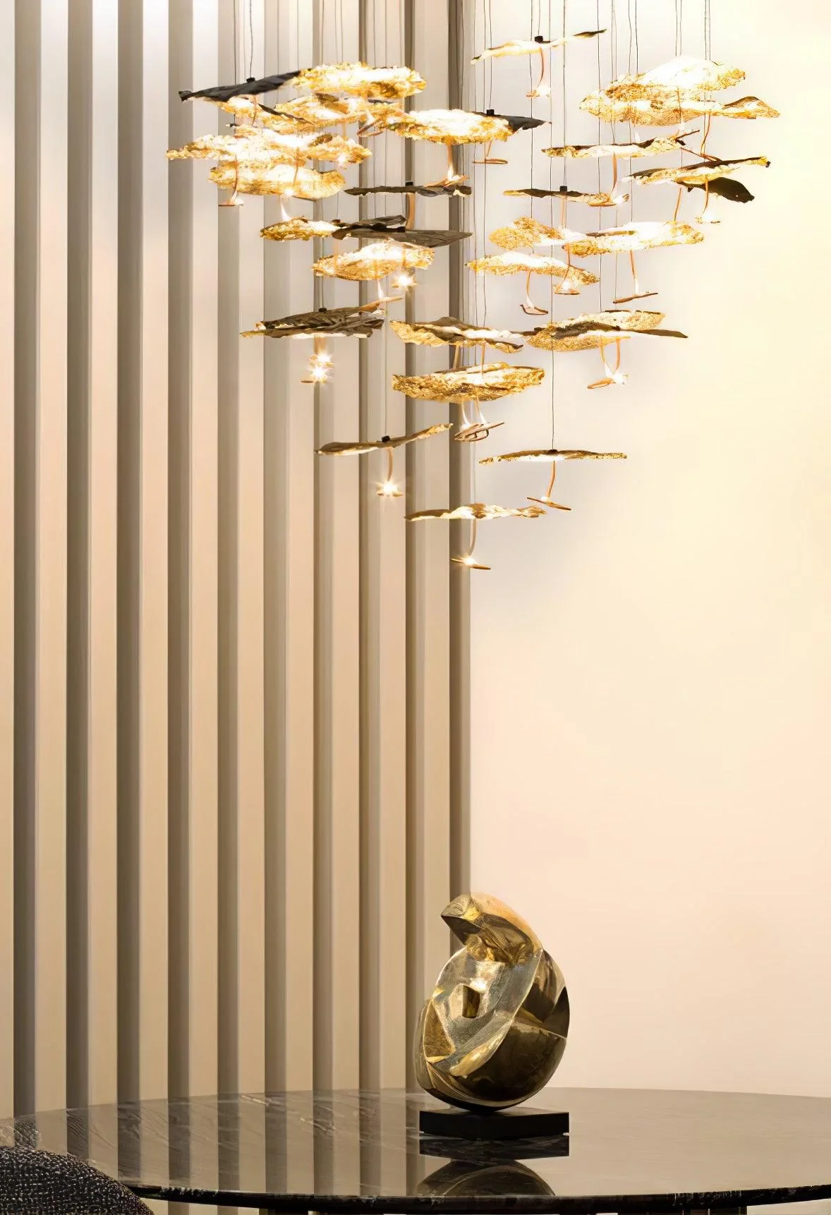 Aureate Cloud Brass Cluster Chandelier - Image 6