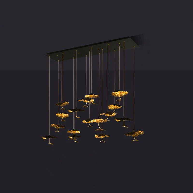 Aureate Cloud Brass Cluster Chandelier - Image 62