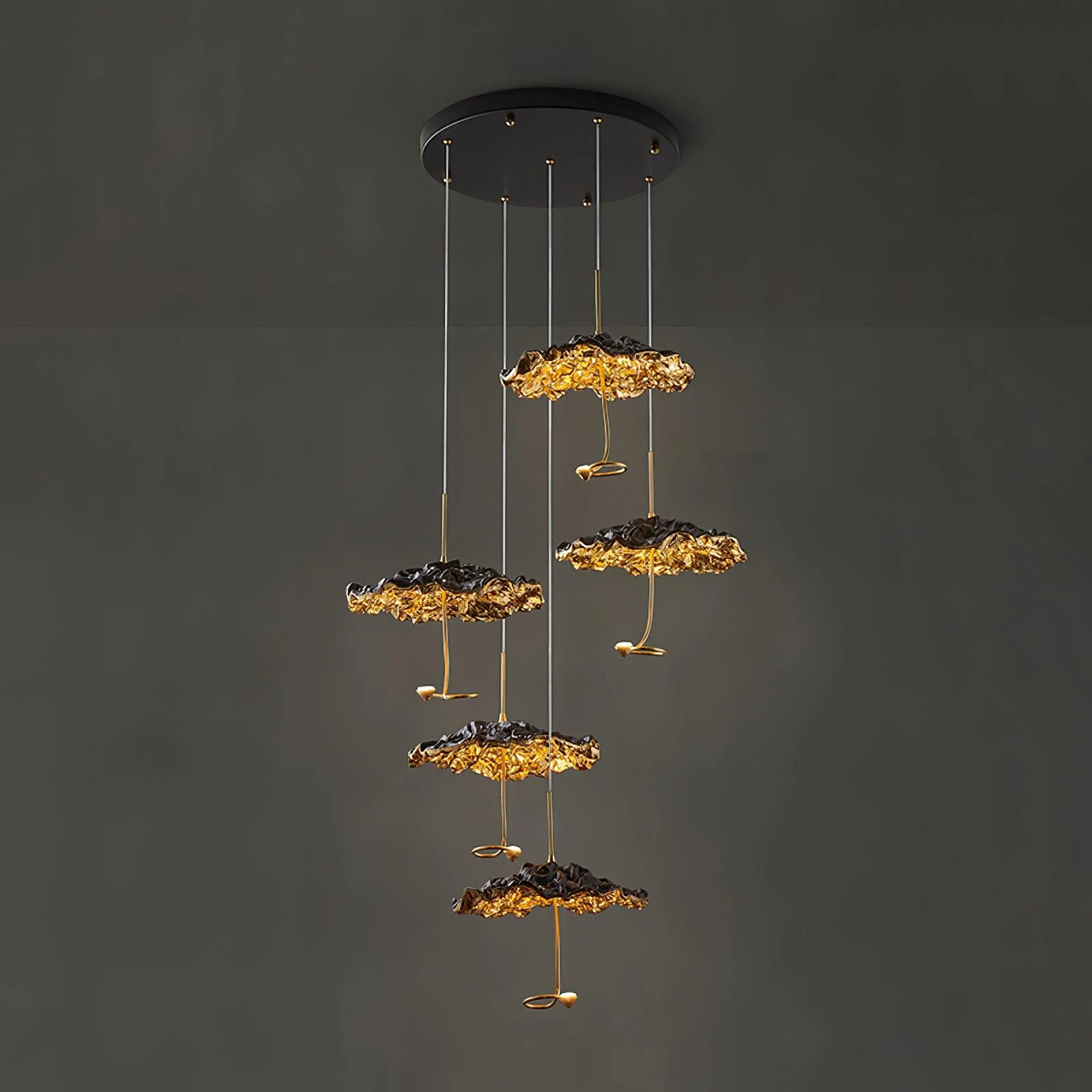Aureate Cloud Brass Cluster Chandelier - Image 68