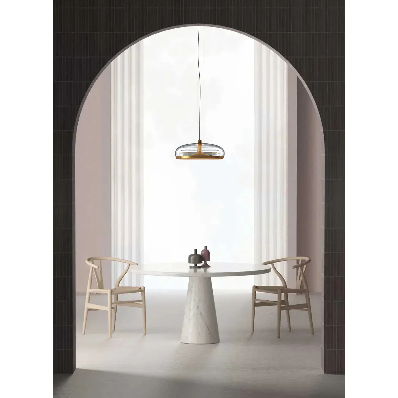 Aurelia Modern Glass Pendant Light - Image 7