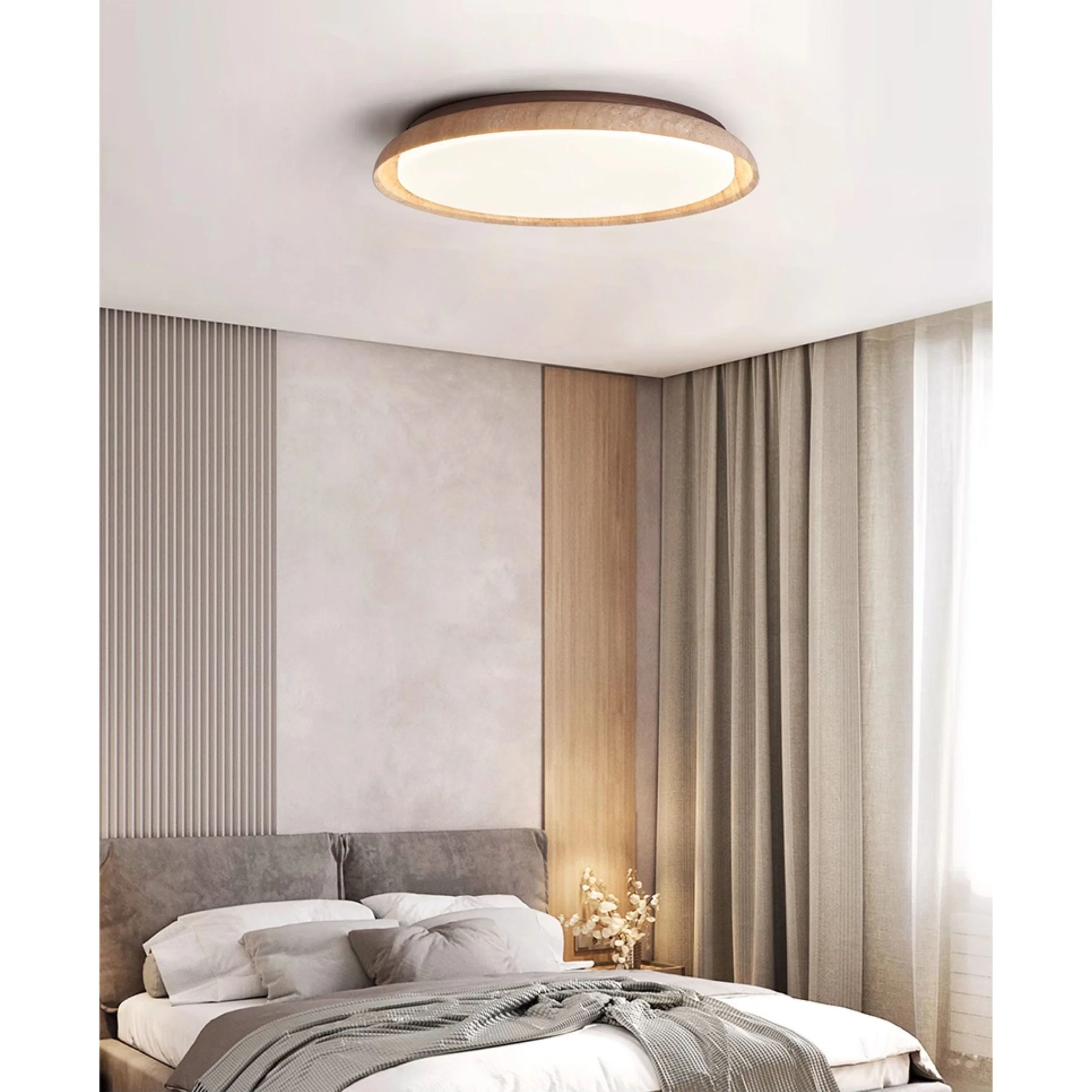 Aureum Wabi-Sabi Travertine Ceiling Light - Image 10