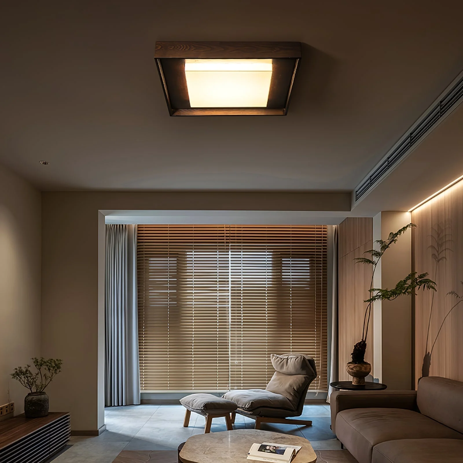 Auro Rustic Wood Ceiling Light - Image 12