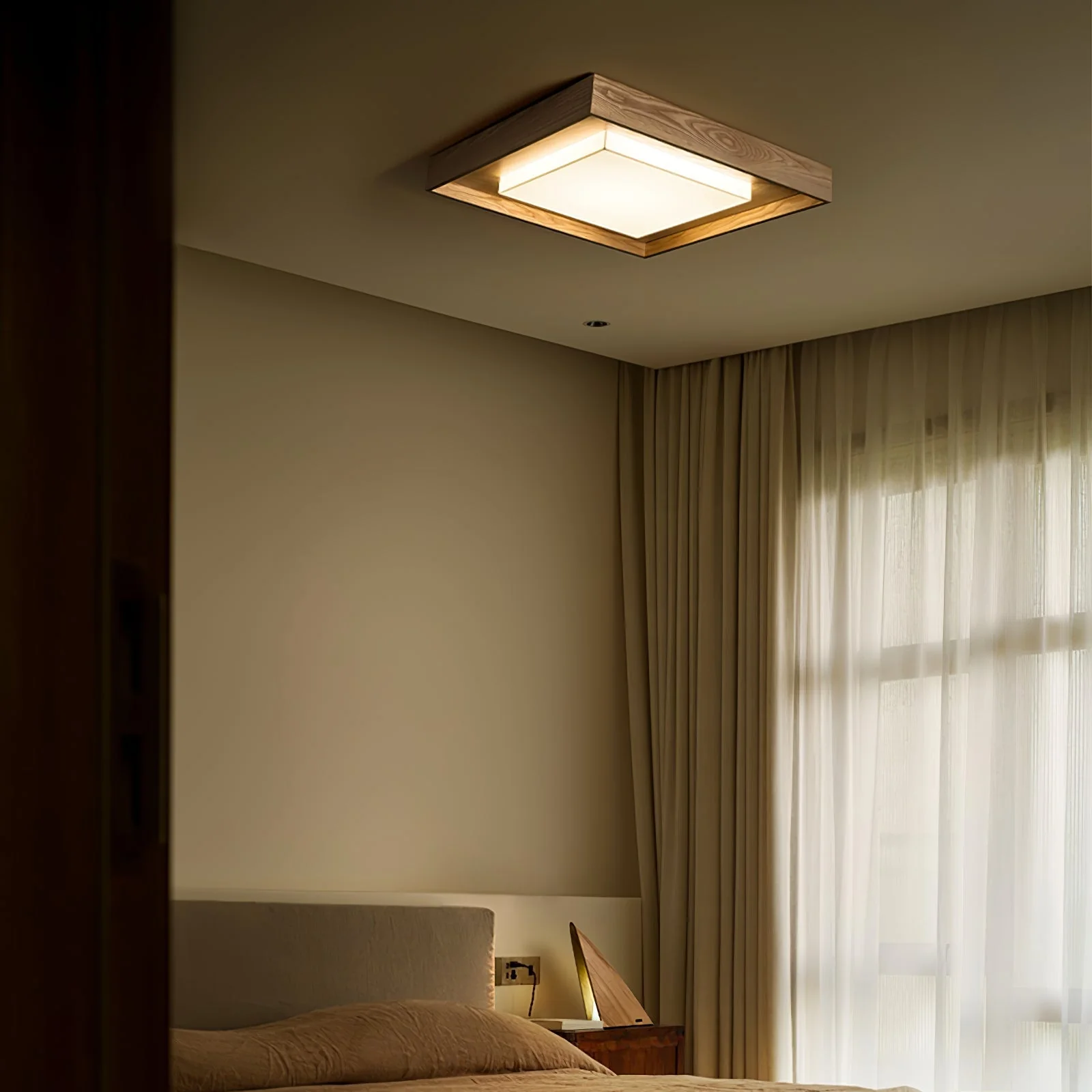 Auro Rustic Wood Ceiling Light - Image 13
