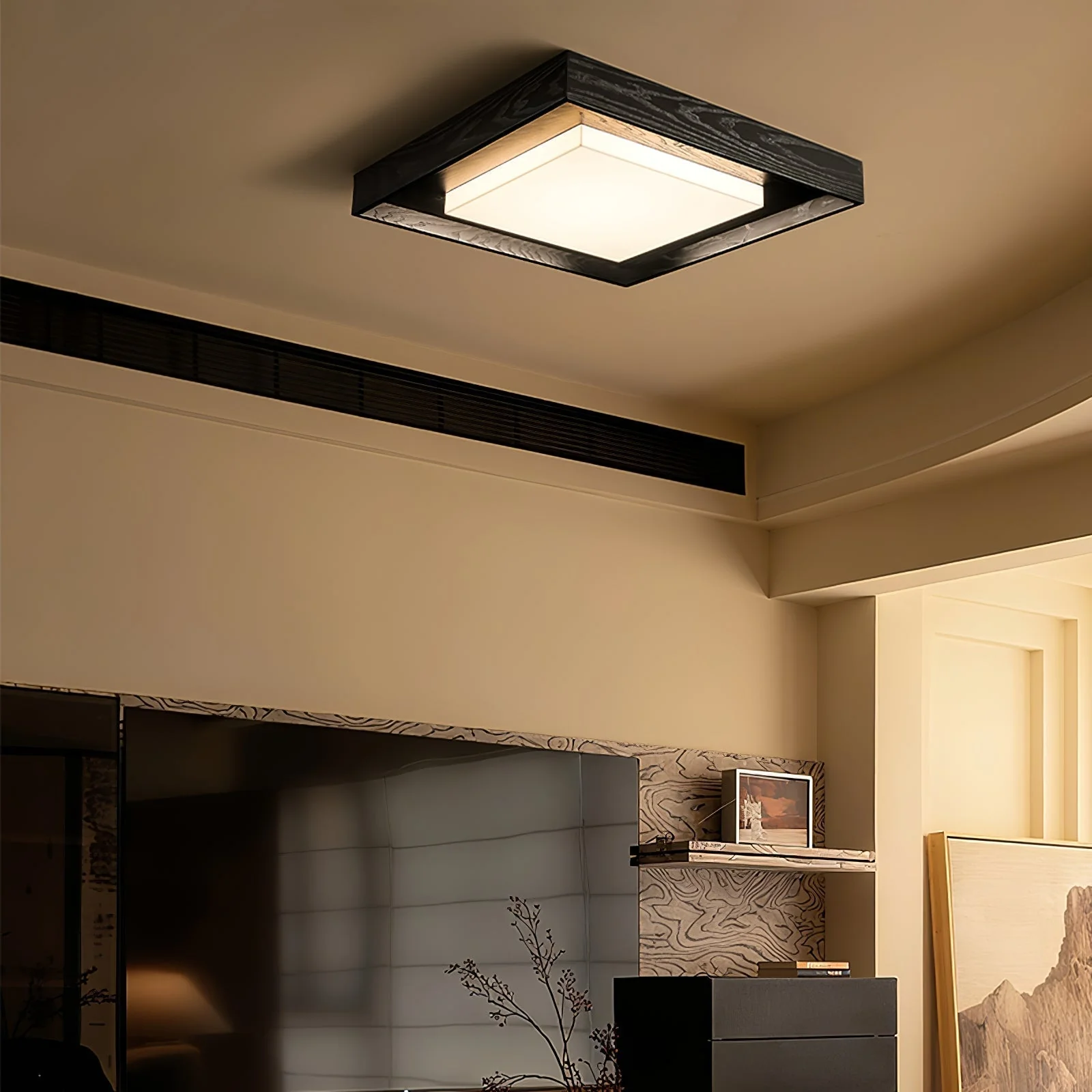 Auro Rustic Wood Ceiling Light - Image 4