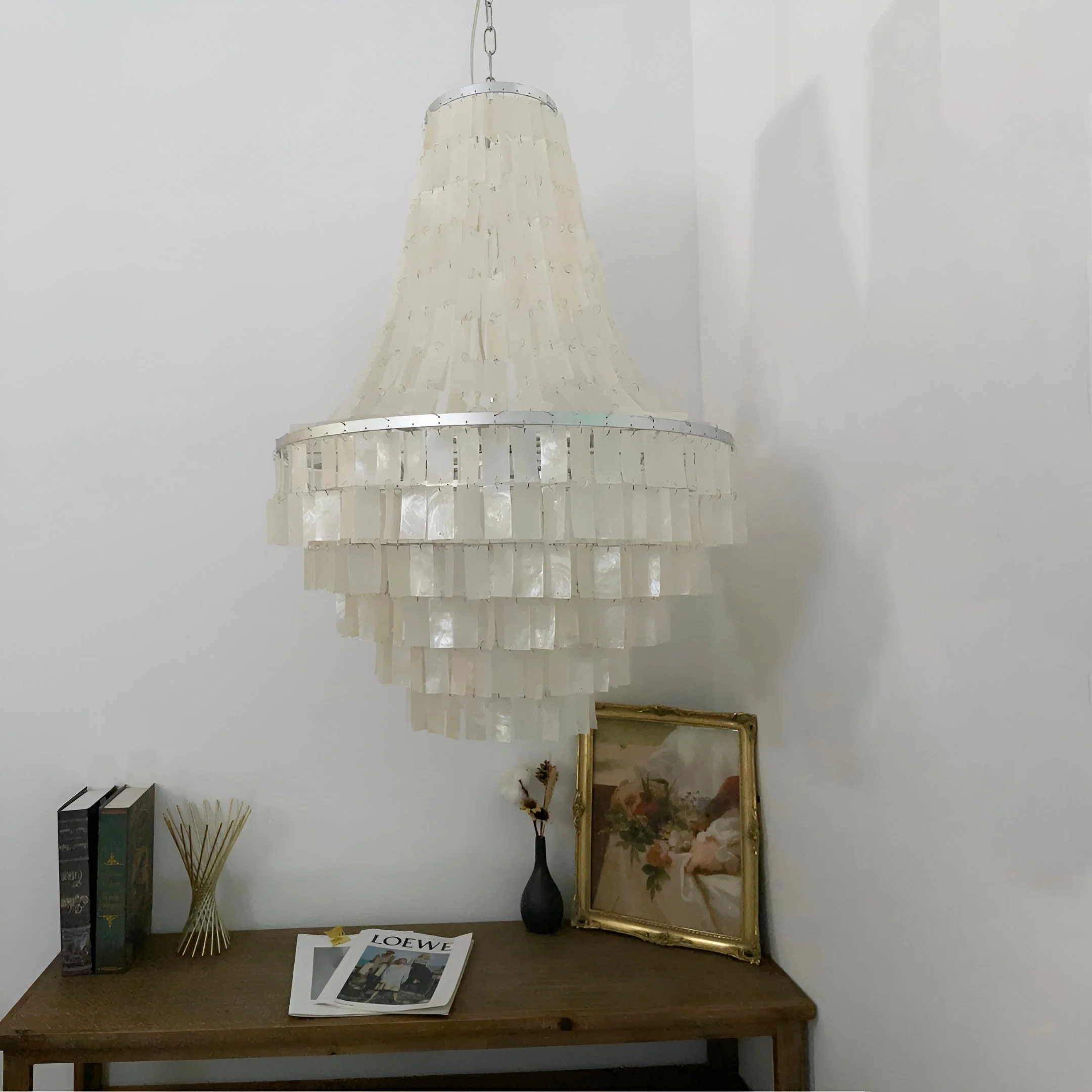 Aurora Chandelier Boho Shell Tiered - Image 8