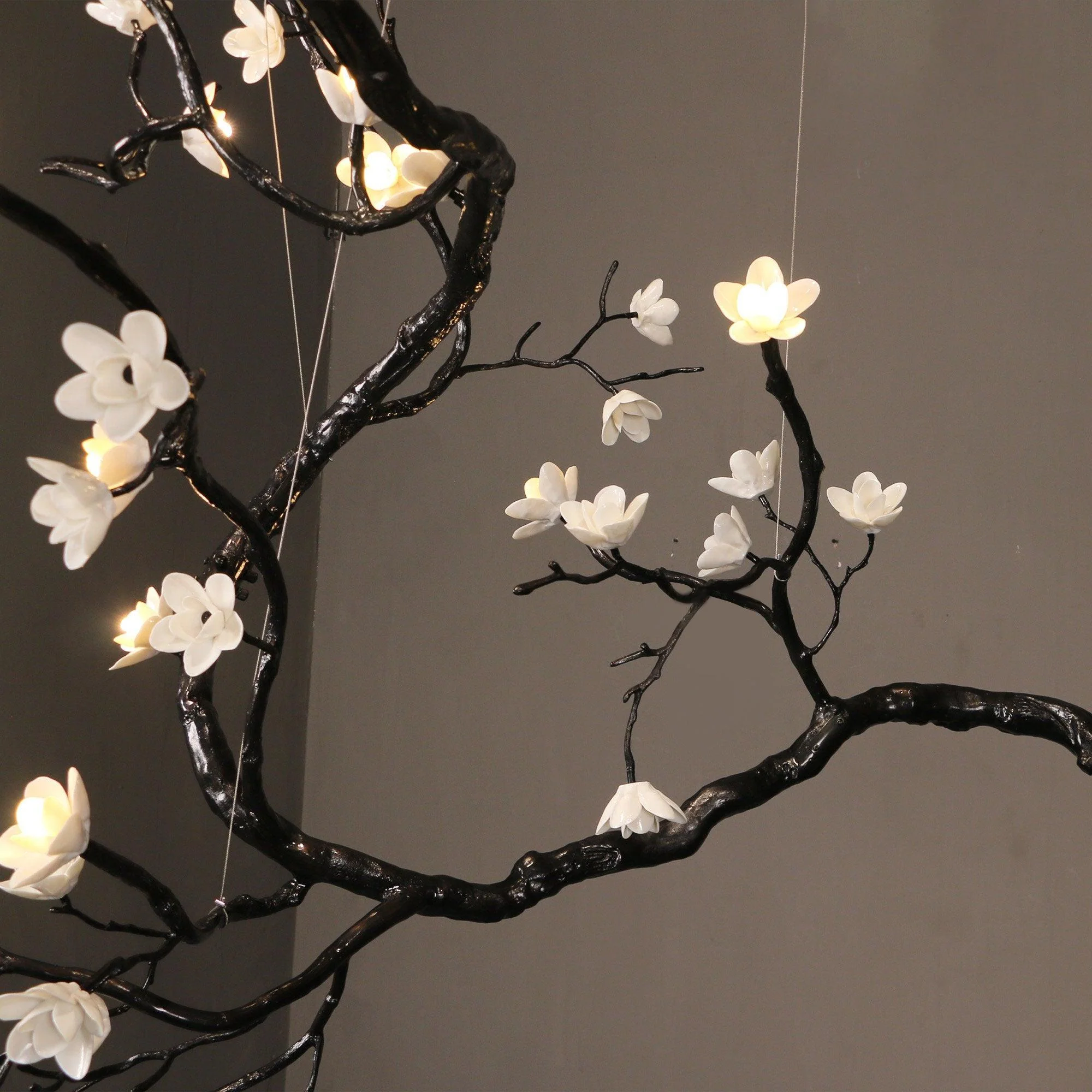 Aurora Chandelier Branch Floral Organic - Image 6