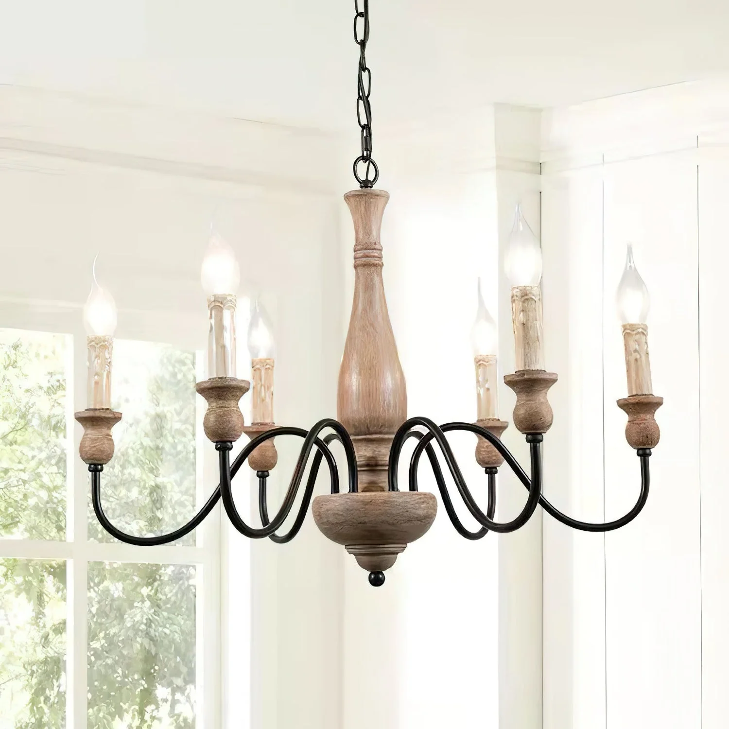 Aurora Chandelier Farmhouse Rustic - Image 2