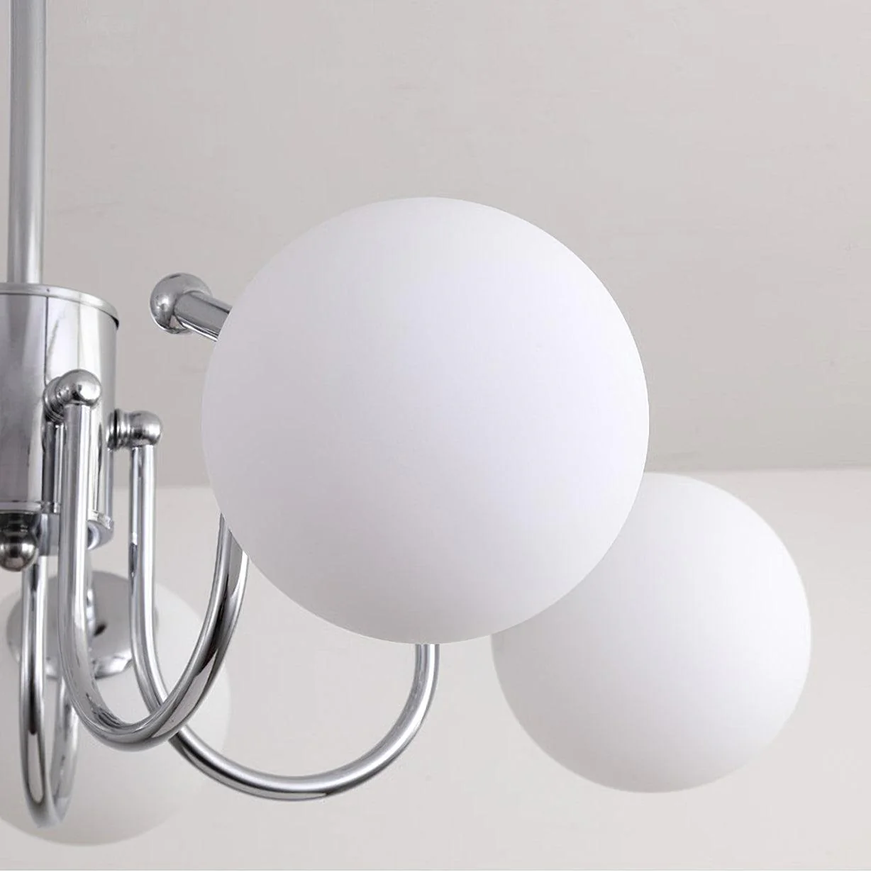 Aurora Chandelier Globe Chrome Modern - Image 11